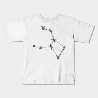 Crater (Cup) Constellation Roses and Hearts Doodle Kids T-Shirt